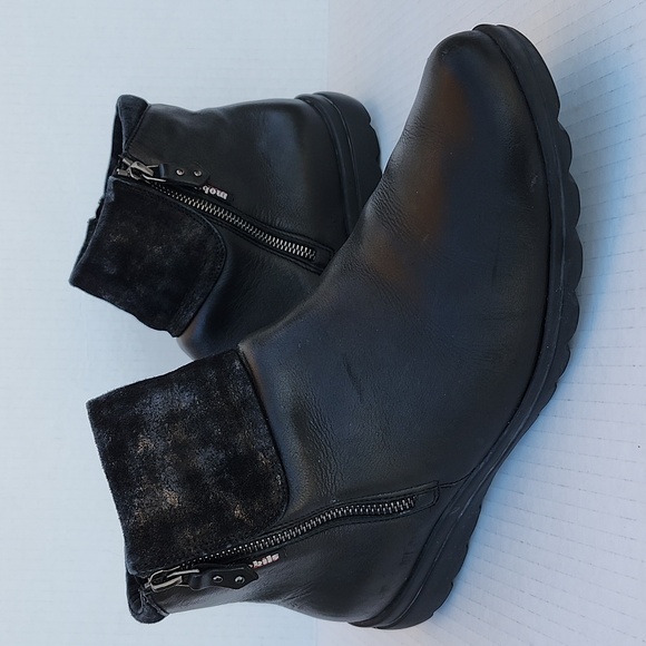Mephisto Shoes - MOBILS LLINCA BY MEPHISTO LEATHER ANKLE BOOTS